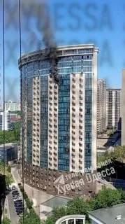 Российский дрон влетел в жилой дом в Одессе
